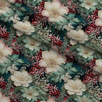 Winterberry Blooms Pattern 10 Minky Fabric — plush minky folded close-up preview (mv-minky-v1:lying)