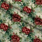 Winterberry Blooms Pattern 17 Minky Fabric — plush minky folded close-up preview (mv-minky-v1:lying)