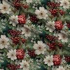 Winterberry Blooms Pattern 19 Minky Fabric — plush minky folded close-up preview (mv-minky-v1:lying)