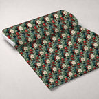 Winterberry Blooms Pattern 2 Minky Fabric — plush minky unrolled bolt preview (mv-minky-v1:bolt)