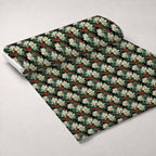 Winterberry Blooms Pattern 6 Minky Fabric — plush minky unrolled bolt preview (mv-minky-v1:bolt)