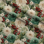 Winterberry Blooms Pattern 8 Minky Fabric — plush minky folded close-up preview (mv-minky-v1:lying)