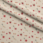 Winterberry Poinsettia Garden Pattern 11 Minky Fabric — plush minky folded close-up preview (mv-minky-v1:lying)
