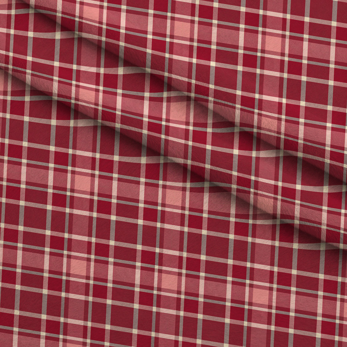 Winterberry Poinsettia Garden Pattern 17 Minky Fabric — plush minky folded close-up preview (mv-minky-v1:lying)