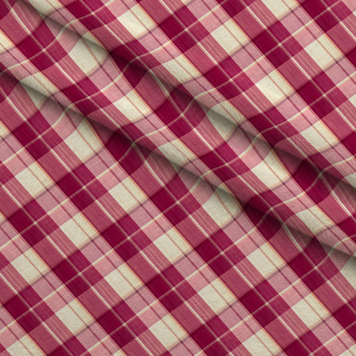 Winterberry Poinsettia Garden Pattern 24 Minky Fabric — plush minky folded close-up preview (mv-minky-v1:lying)