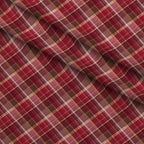 Winterberry Poinsettia Garden Pattern 3 Minky Fabric — plush minky folded close-up preview (mv-minky-v1:lying)