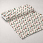 Winterberry Poinsettia Garden Pattern 5 Minky Fabric — plush minky unrolled bolt preview (mv-minky-v1:bolt)