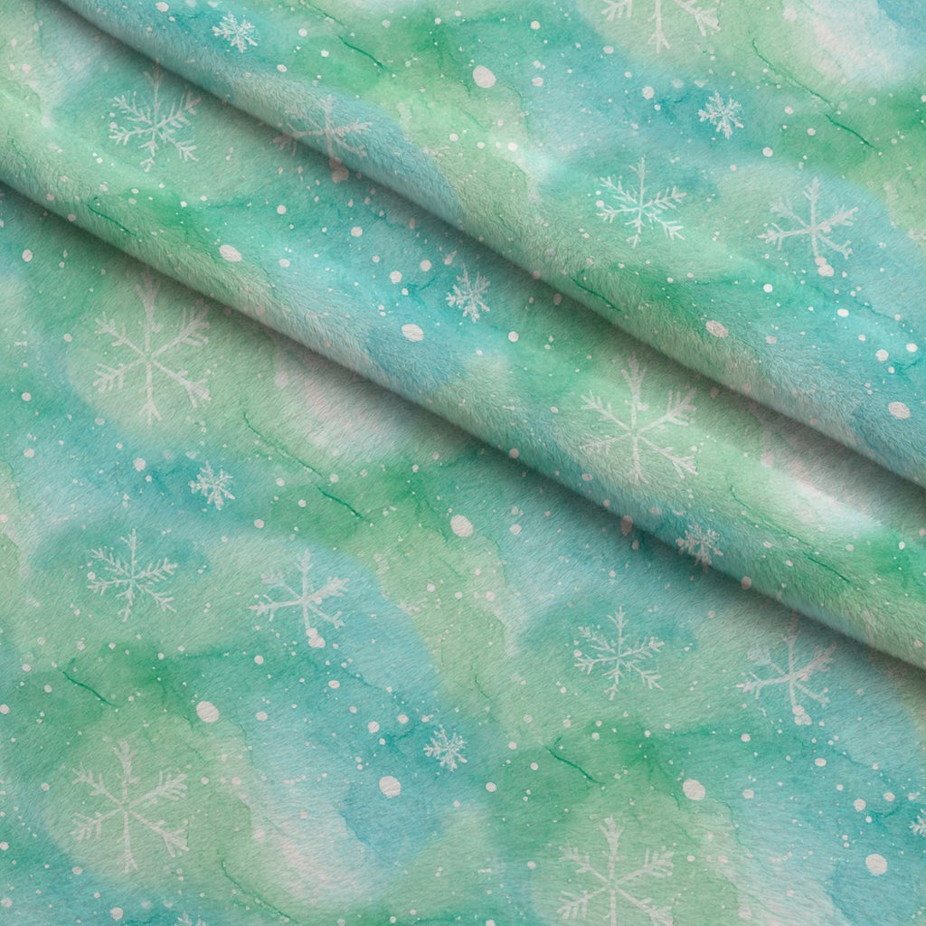 Winterlight Watercolor Pattern 18 Minky Fabric — plush minky folded close-up preview (mv-minky-v1:lying)