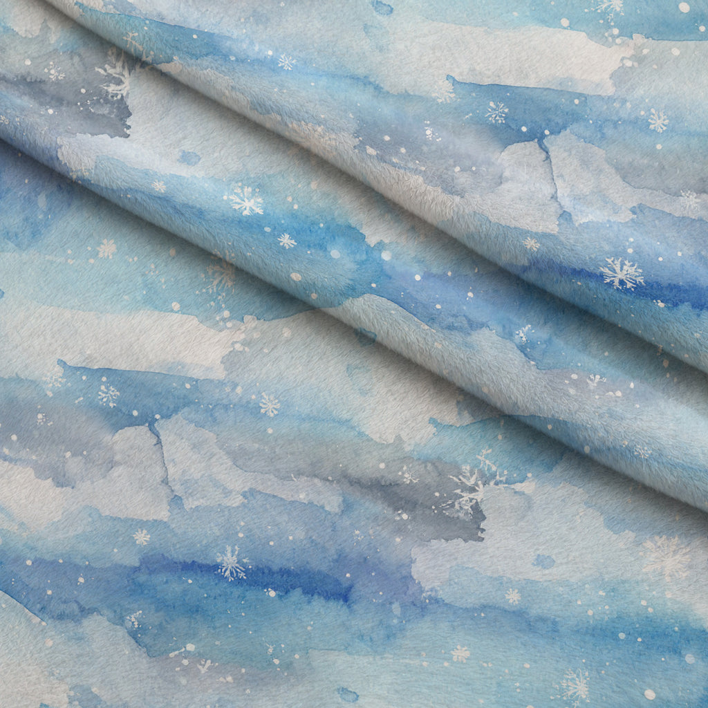 Winterlight Watercolor Pattern 23 Minky Fabric — plush minky folded close-up preview (mv-minky-v1:lying)