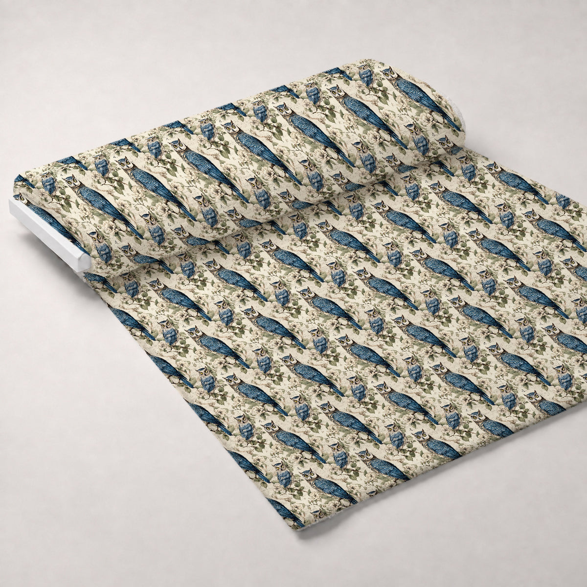 Woodland Watchers Pattern 1 Minky Fabric — plush minky unrolled bolt preview (mv-minky-v1:bolt)