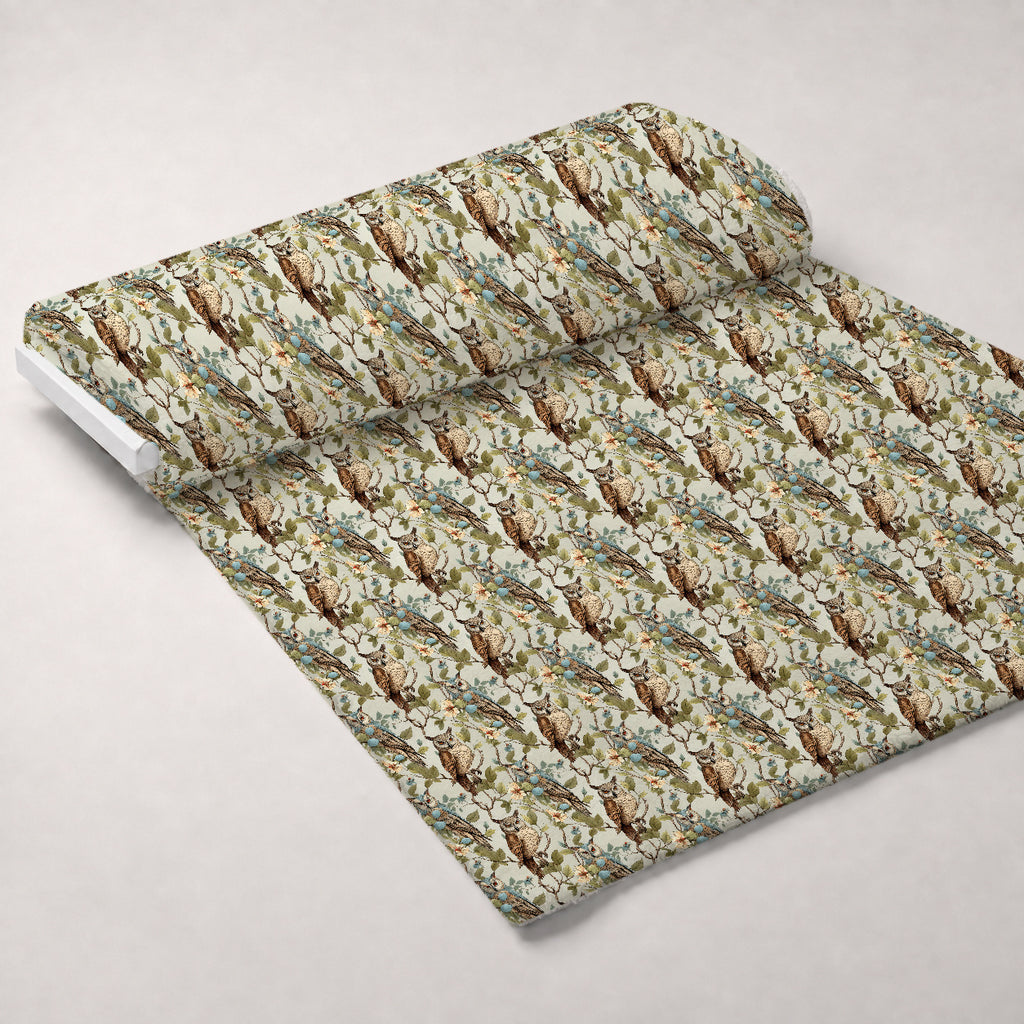 Woodland Watchers Pattern 11 Minky Fabric — plush minky unrolled bolt preview (mv-minky-v1:bolt)