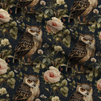 Woodland Watchers Pattern 12 Minky Fabric — plush minky folded close-up preview (mv-minky-v1:lying)
