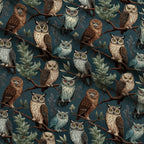 Woodland Watchers Pattern 5 Minky Fabric — plush minky folded close-up preview (mv-minky-v1:lying)