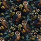 Woodland Watchers Pattern 7 Minky Fabric — plush minky folded close-up preview (mv-minky-v1:lying)