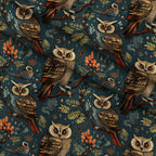 Woodland Watchers Pattern 9 Minky Fabric — plush minky folded close-up preview (mv-minky-v1:lying)