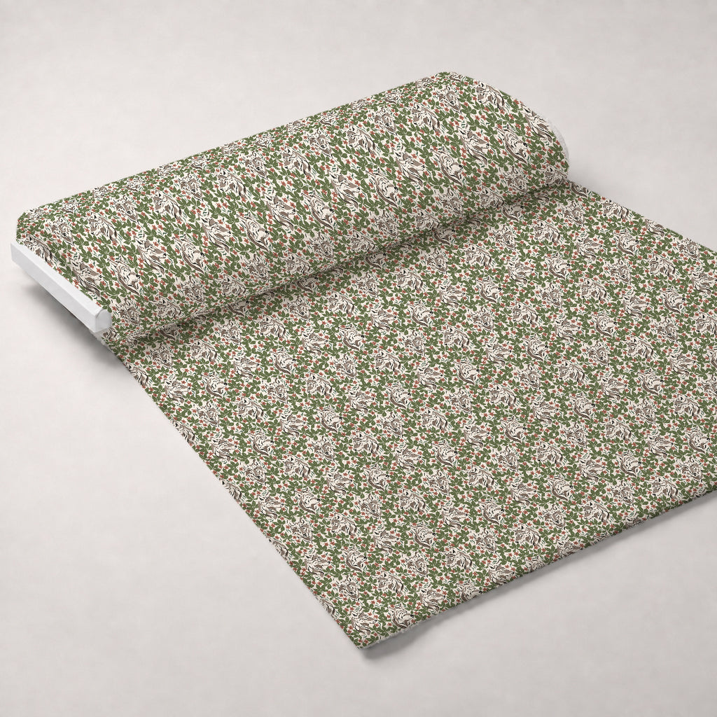 Woodland Wolves Pattern 16 Minky Fabric — plush minky unrolled bolt preview (mv-minky-v1:bolt)