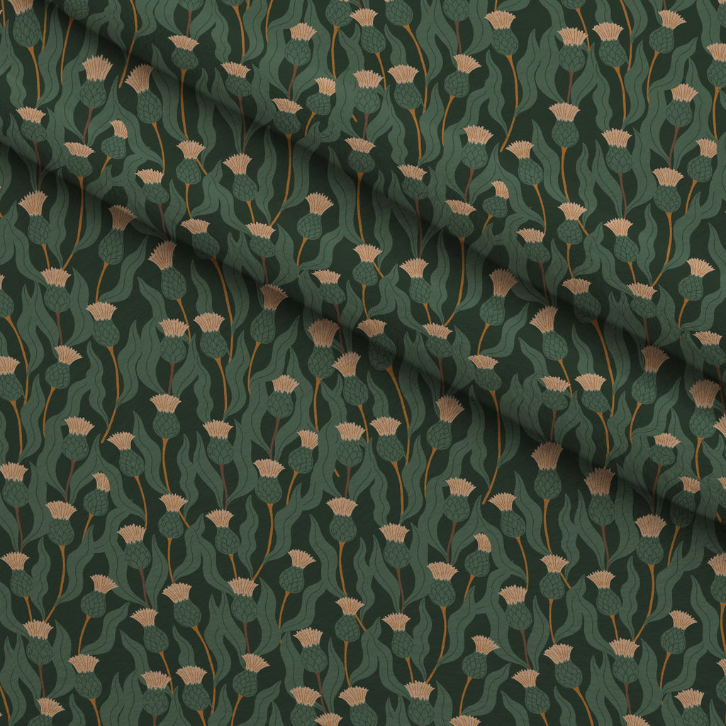 Woodland Wolves Pattern 5 Minky Fabric — plush minky folded close-up preview (mv-minky-v1:lying)