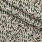 Woodland Wolves Pattern 6 Minky Fabric — plush minky folded close-up preview (mv-minky-v1:lying)