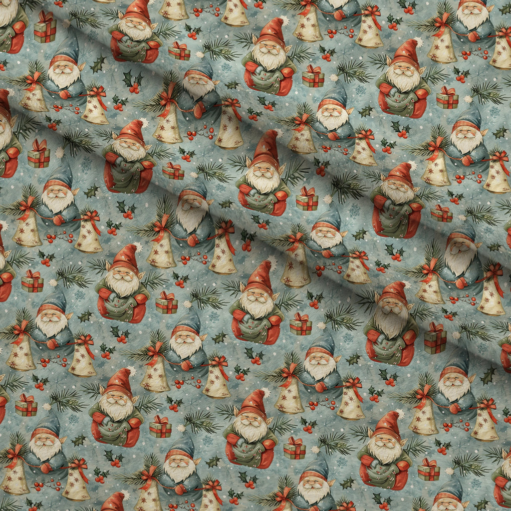Yuletide Elves Pattern 10 Minky Fabric — plush minky folded close-up preview (mv-minky-v1:lying)