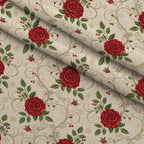 Yuletide Hare Pattern 57 Minky Fabric — plush minky folded close-up preview (mv-minky-v1:lying)