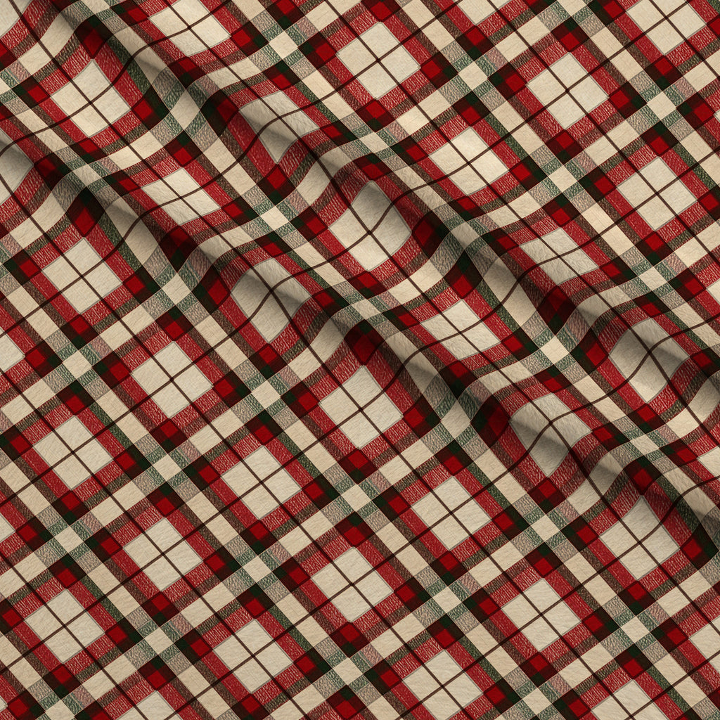 Yuletide Patchwork Pattern 11 Minky Fabric — plush minky folded close-up preview (mv-minky-v1:lying)