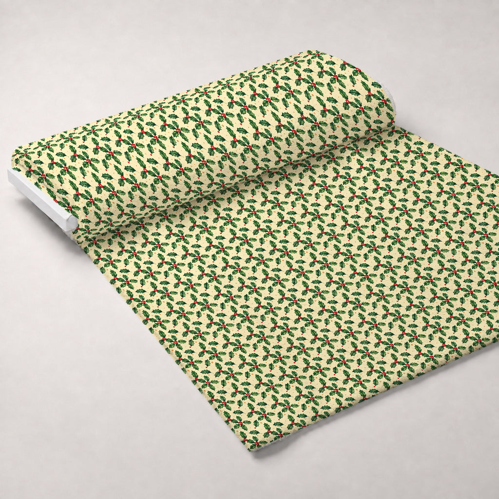 Yuletide Patchwork Pattern 25 Minky Fabric — plush minky unrolled bolt preview (mv-minky-v1:bolt)