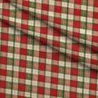 Yuletide Patchwork Pattern 30 Minky Fabric — plush minky folded close-up preview (mv-minky-v1:lying)