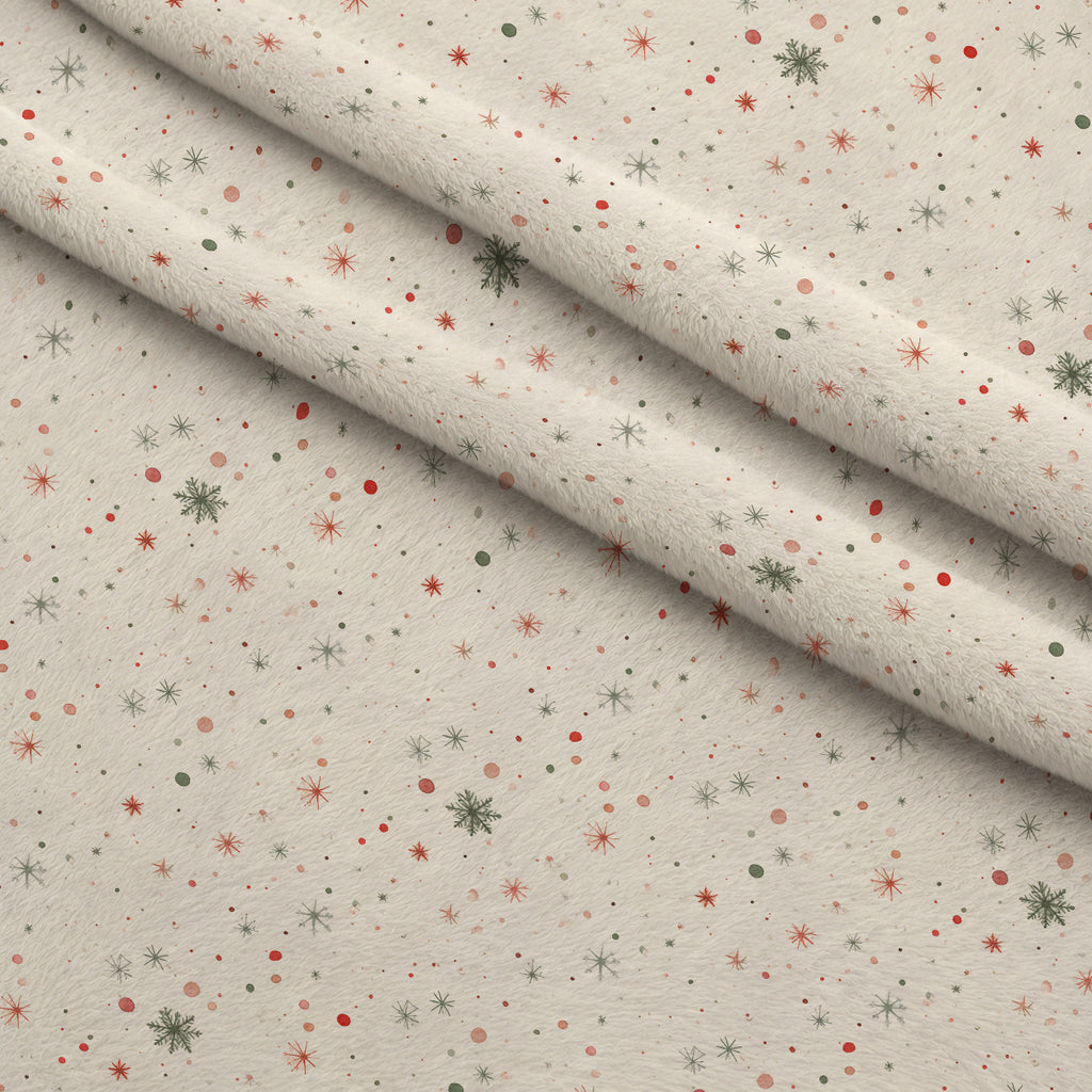 Yuletide Patchwork Pattern 33 Minky Fabric — plush minky folded close-up preview (mv-minky-v1:lying)