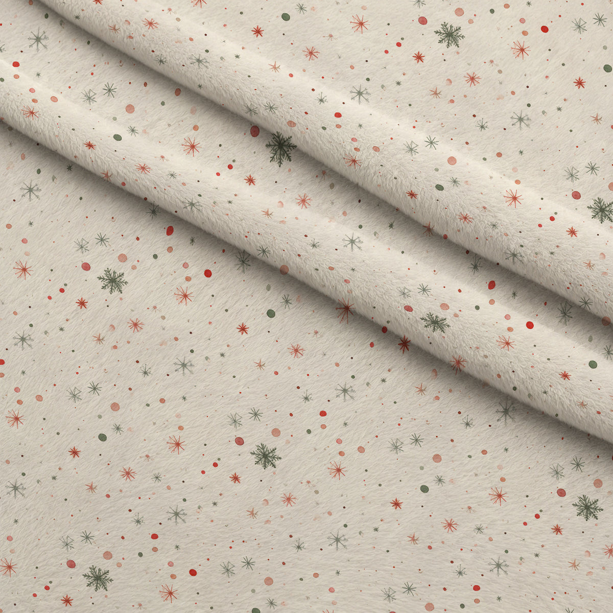 Yuletide Patchwork Pattern 33 Minky Fabric — plush minky folded close-up preview (mv-minky-v1:lying)