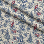 Yuletide Toile Pattern 4 Minky Fabric — plush minky folded close-up preview (mv-minky-v1:lying)