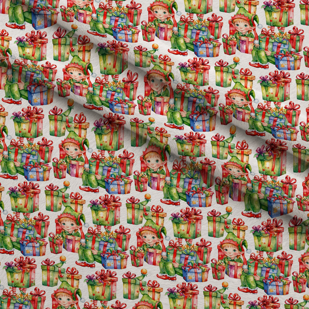 Yuletide Whimsy Pattern 6 Minky Fabric — plush minky folded close-up preview (mv-minky-v1:lying)