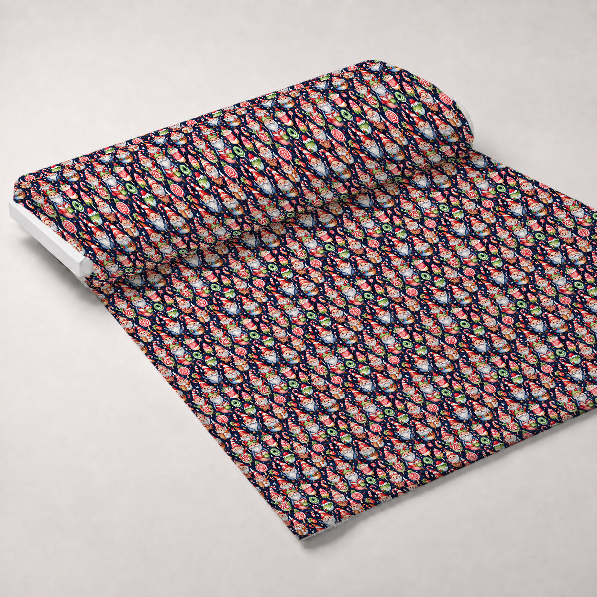 Yuletide Whimsy Pattern 9 Minky Fabric — plush minky unrolled bolt preview (mv-minky-v1:bolt)