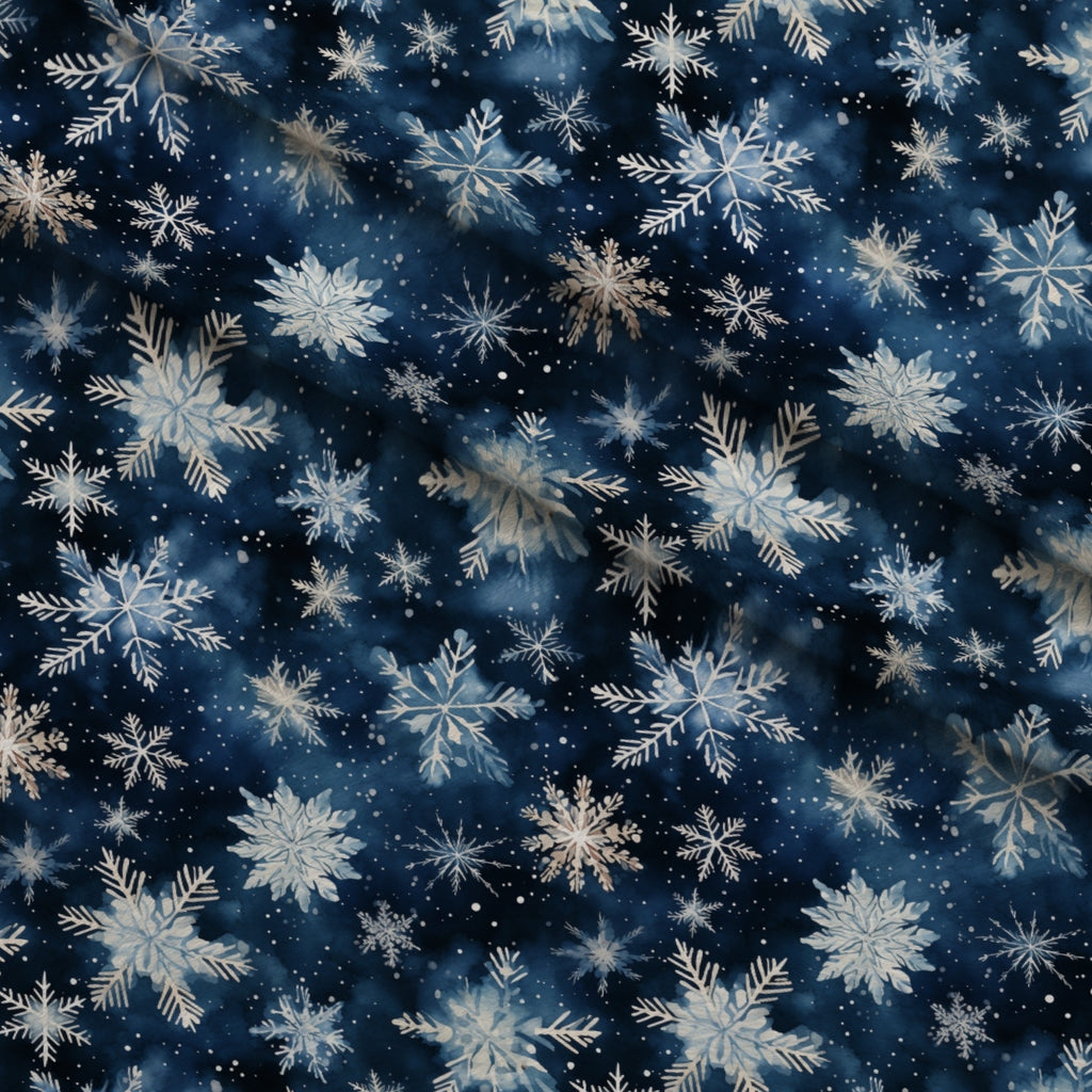 Yuletide Woodland Pattern 20 Minky Fabric — plush minky folded close-up preview (mv-minky-v1:lying)