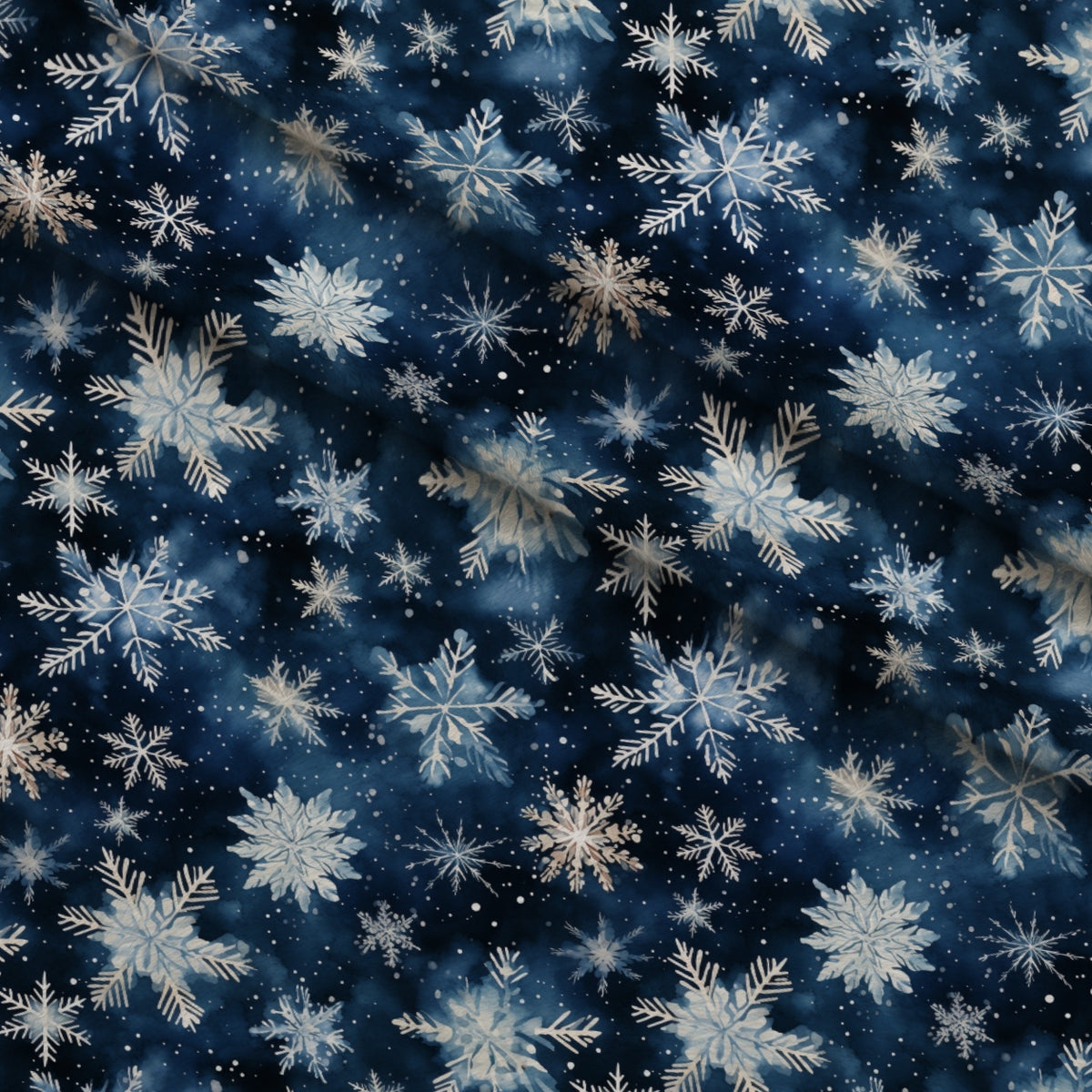 Yuletide Woodland Pattern 20 Minky Fabric — plush minky folded close-up preview (mv-minky-v1:lying)