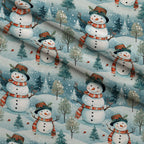 Yuletide Woodland Pattern 21 Minky Fabric — plush minky folded close-up preview (mv-minky-v1:lying)