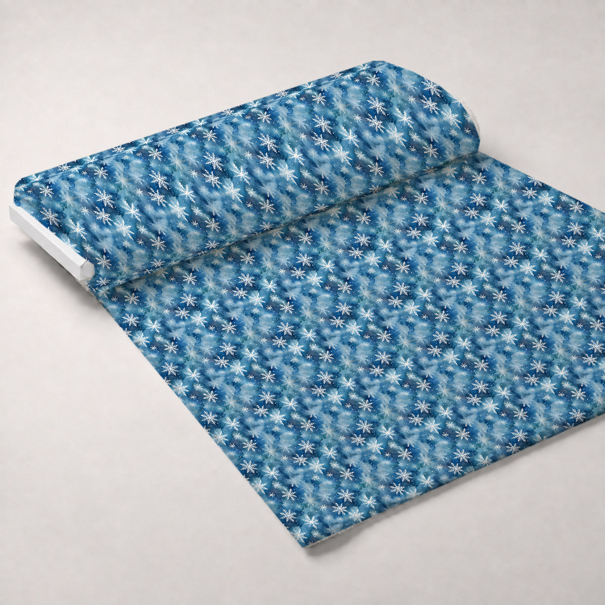 Yuletide Woodland Pattern 3 Minky Fabric — plush minky unrolled bolt preview (mv-minky-v1:bolt)